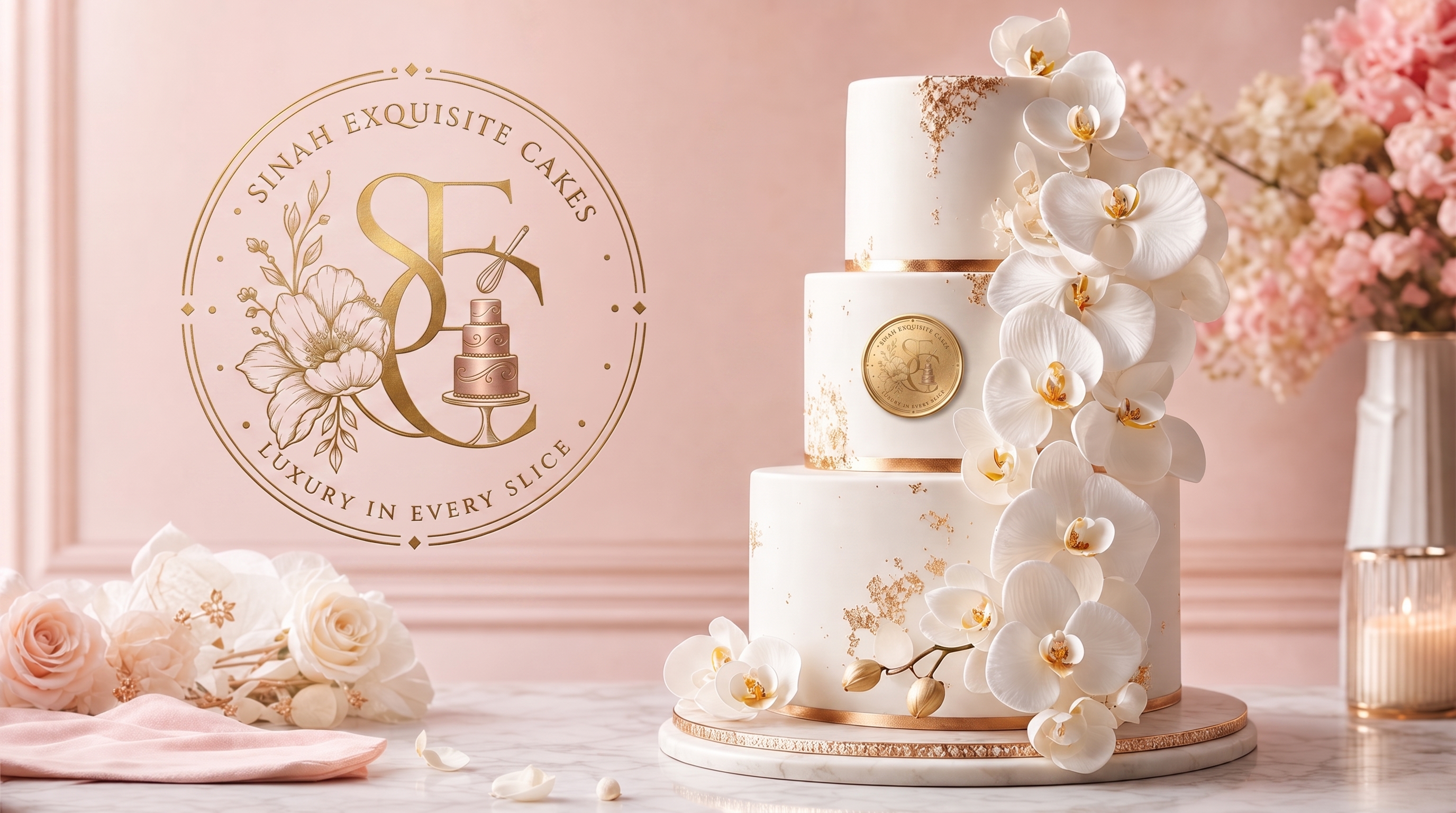 Luxury custom cake by SINAH Exquisite Cakes