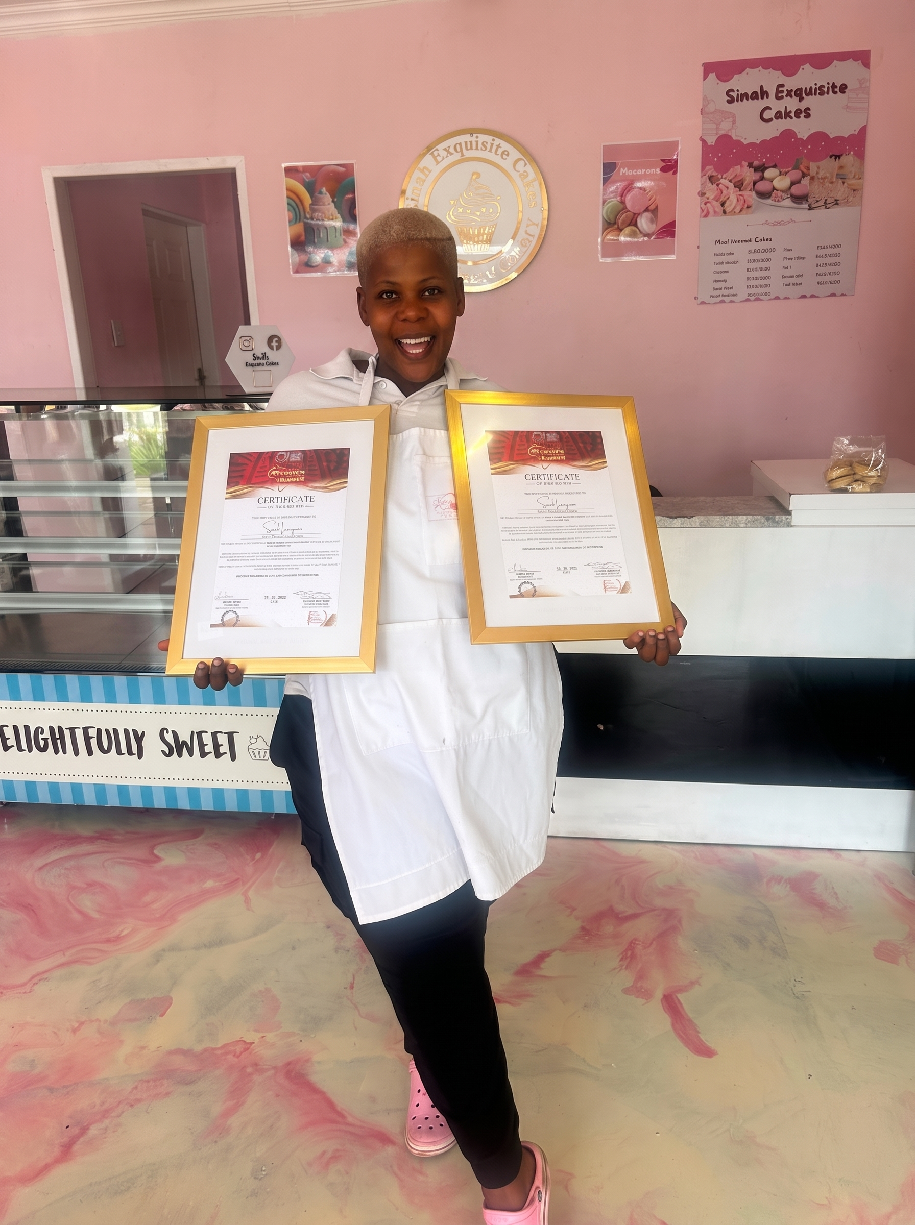 SINAH, founder and cake designer at SINAH Exquisite Cakes